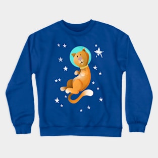 Kitty in Space Crewneck Sweatshirt